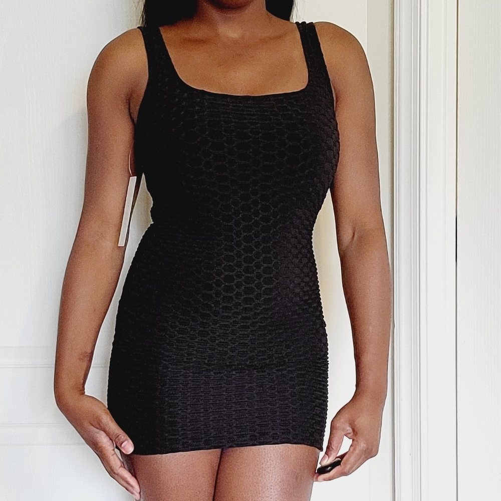Brand New, Never Worn Black mini bodycon dress